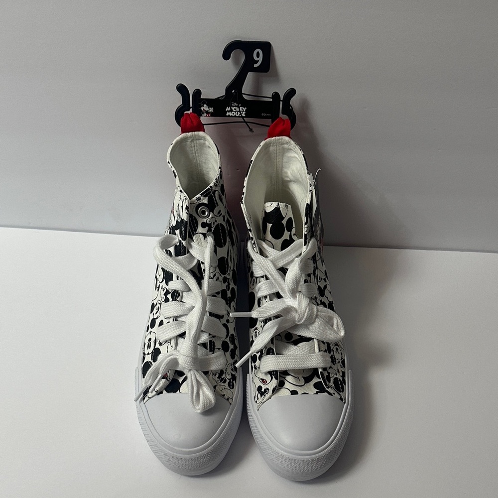 Disney Black and White Mickey Mouse Sneakers